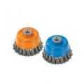 Twist Knot Wire Cup Brush in Drilling Machines for  Weld Treatments  and Paling-board Cleaning